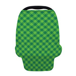 Green St. Patrick's Day Plaid Print Baby Seat Cover