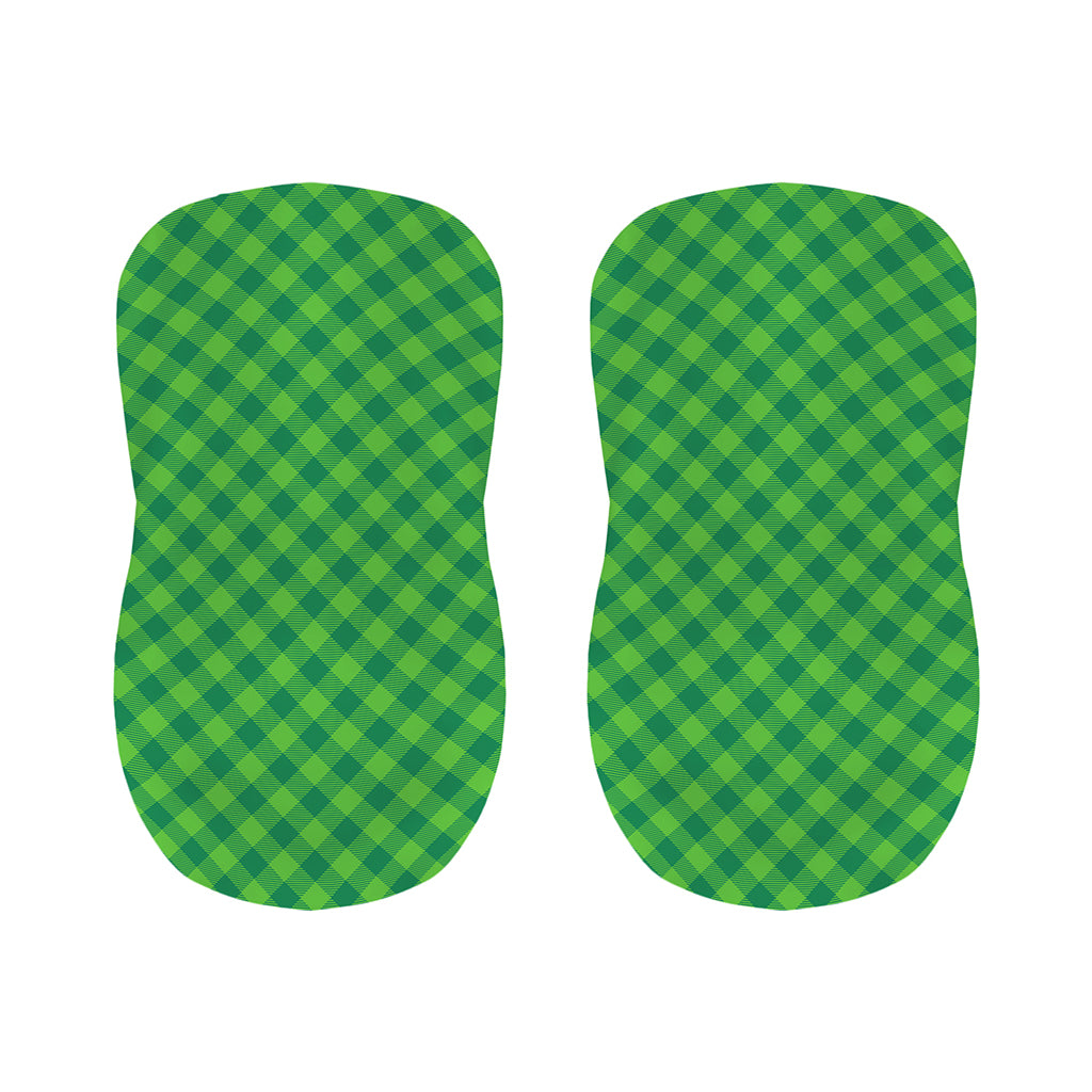 Green St. Patrick's Day Plaid Print Bar Stool Covers