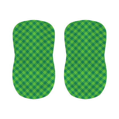 Green St. Patrick's Day Plaid Print Bar Stool Covers