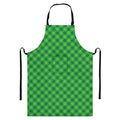 Green St. Patrick's Day Plaid Print Bib Apron With Pocket