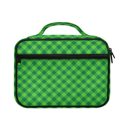 Green St. Patrick's Day Plaid Print Briefcase Bible Bag