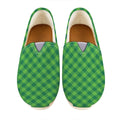 Green St. Patrick's Day Plaid Print Casual Shoes