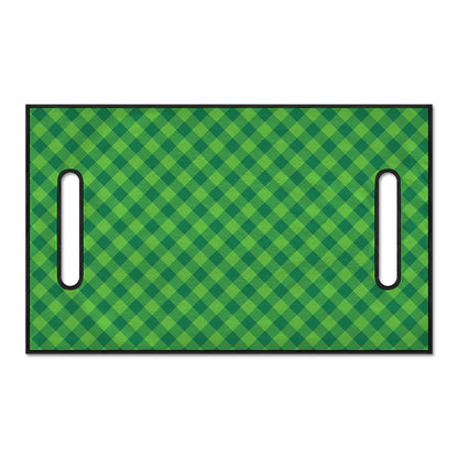 Green St. Patrick's Day Plaid Print Golf Cart Seat Cover