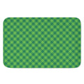 Green St. Patrick's Day Plaid Print Indoor Door Mat