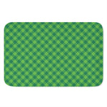 Green St. Patrick's Day Plaid Print Indoor Door Mat
