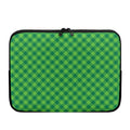 Green St. Patrick's Day Plaid Print Laptop Sleeve