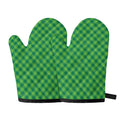 Green St. Patrick's Day Plaid Print Oven Mitts