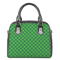 Green St. Patrick's Day Plaid Print Shoulder Handbag