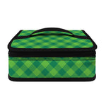 Green St. Patrick's Day Plaid Print Small Lunch Bag