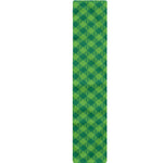 Green St. Patrick's Day Plaid Print Table Runner
