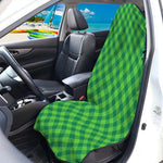 Green St. Patrick's Day Plaid Print Waterproof Car Seat Cover
