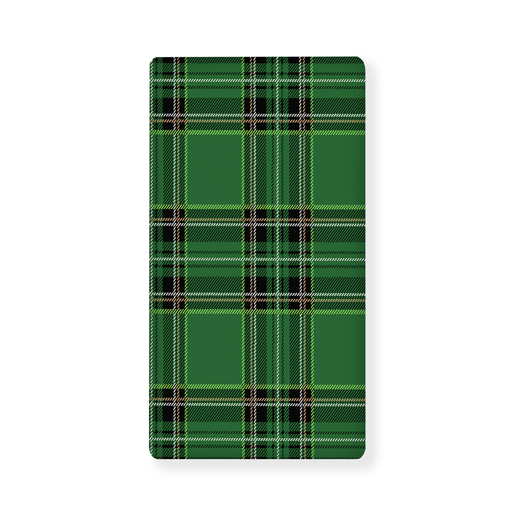 Green Stewart Tartan Pattern Print Baby Crib Sheet