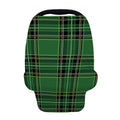 Green Stewart Tartan Pattern Print Baby Seat Cover