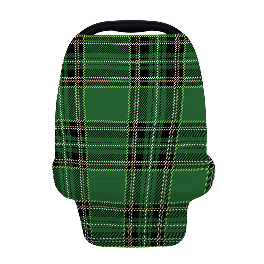 Green Stewart Tartan Pattern Print Baby Seat Cover