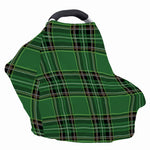 Green Stewart Tartan Pattern Print Baby Seat Cover