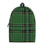 Green Stewart Tartan Pattern Print Backpack