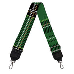 Green Stewart Tartan Pattern Print Bag Strap