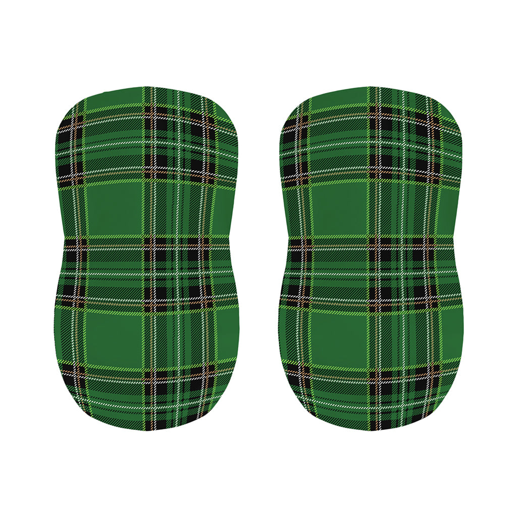 Green Stewart Tartan Pattern Print Bar Stool Covers