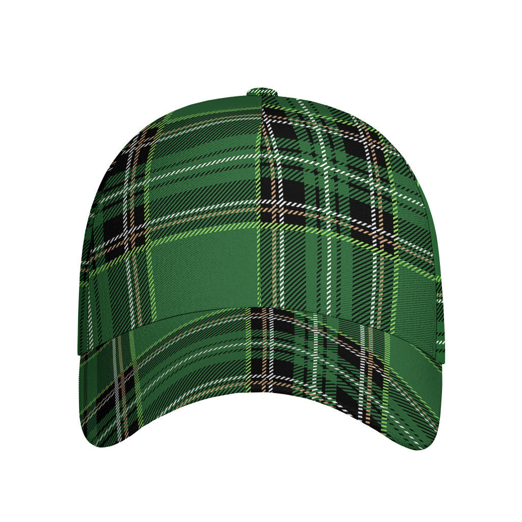 Green Stewart Tartan Pattern Print Baseball Cap