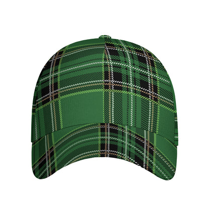 Green Stewart Tartan Pattern Print Baseball Cap