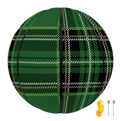 Green Stewart Tartan Pattern Print Basketball