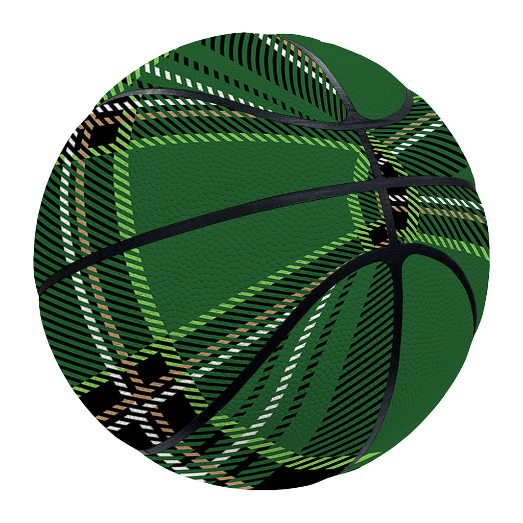 Green Stewart Tartan Pattern Print Basketball