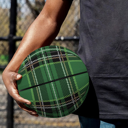 Green Stewart Tartan Pattern Print Basketball