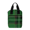 Green Stewart Tartan Pattern Print Bible Tote Bag