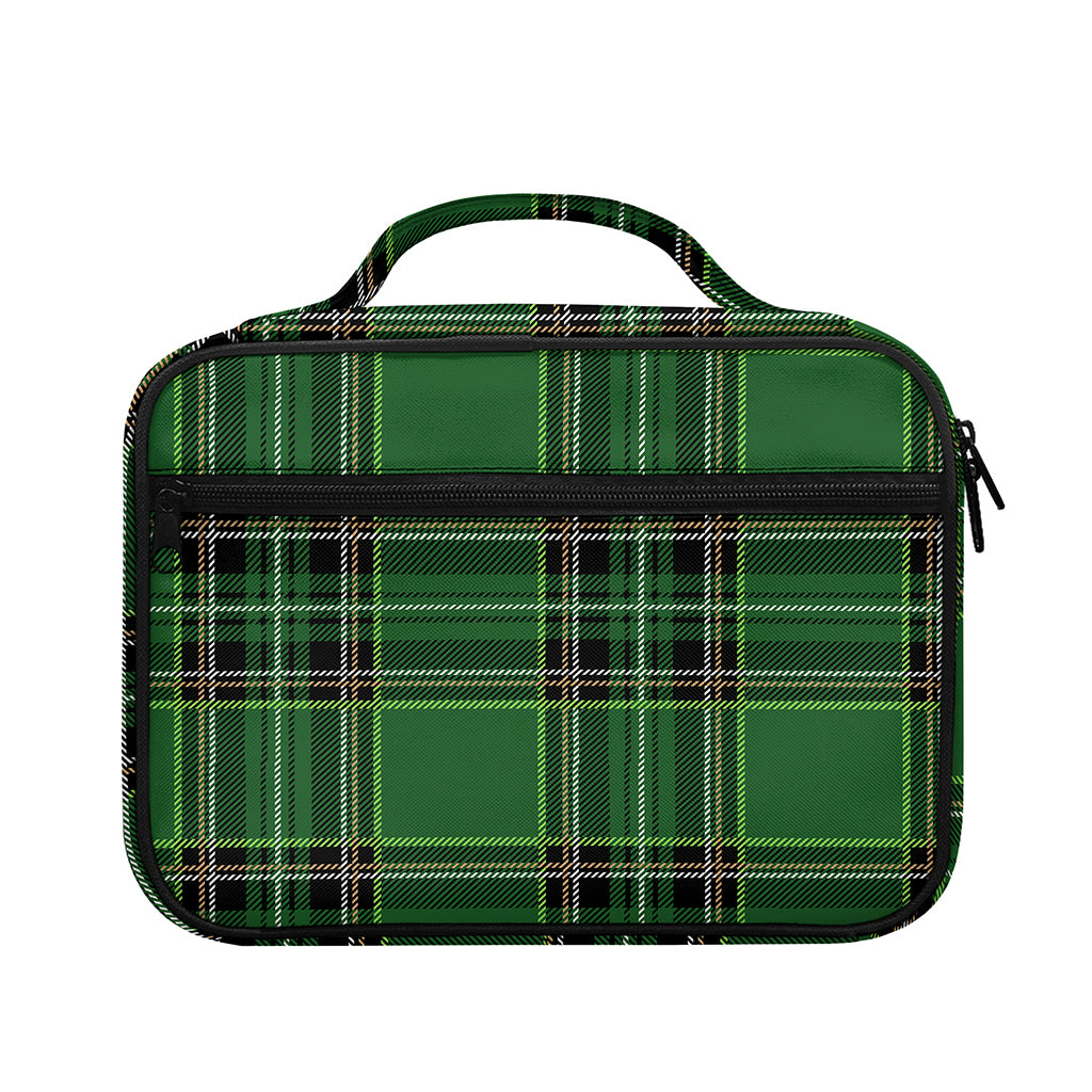 Green Stewart Tartan Pattern Print Briefcase Bible Bag