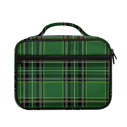 Green Stewart Tartan Pattern Print Briefcase Bible Bag