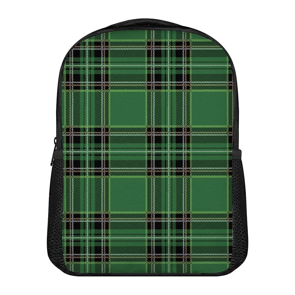 Green Stewart Tartan Pattern Print Casual Backpack
