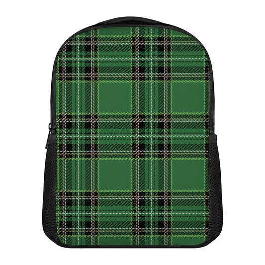Green Stewart Tartan Pattern Print Casual Backpack