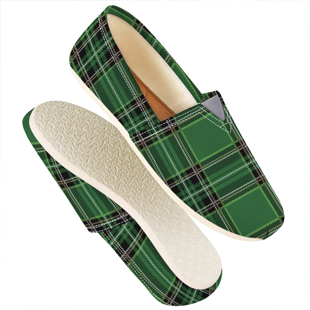 Green Stewart Tartan Pattern Print Casual Shoes