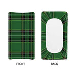 Green Stewart Tartan Pattern Print Changing Pad Cover