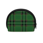 Green Stewart Tartan Pattern Print Coin Purse
