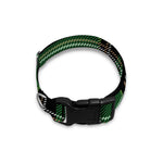 Green Stewart Tartan Pattern Print Dog Collar