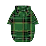 Green Stewart Tartan Pattern Print Dog Zip Up Hoodie