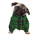 Green Stewart Tartan Pattern Print Dog Zip Up Jacket