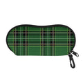 Green Stewart Tartan Pattern Print Glasses Case