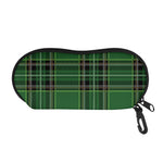 Green Stewart Tartan Pattern Print Glasses Case