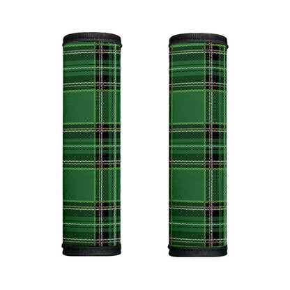 Green Stewart Tartan Pattern Print Handle Covers