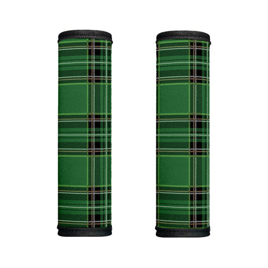 Green Stewart Tartan Pattern Print Handle Covers