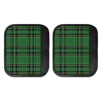 Green Stewart Tartan Pattern Print Handle Covers