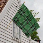 Green Stewart Tartan Pattern Print House Flag