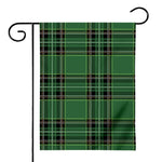Green Stewart Tartan Pattern Print House Flag