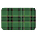 Green Stewart Tartan Pattern Print Indoor Door Mat