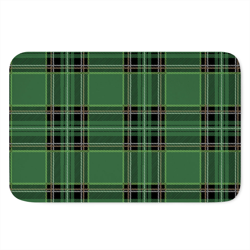 Green Stewart Tartan Pattern Print Indoor Door Mat