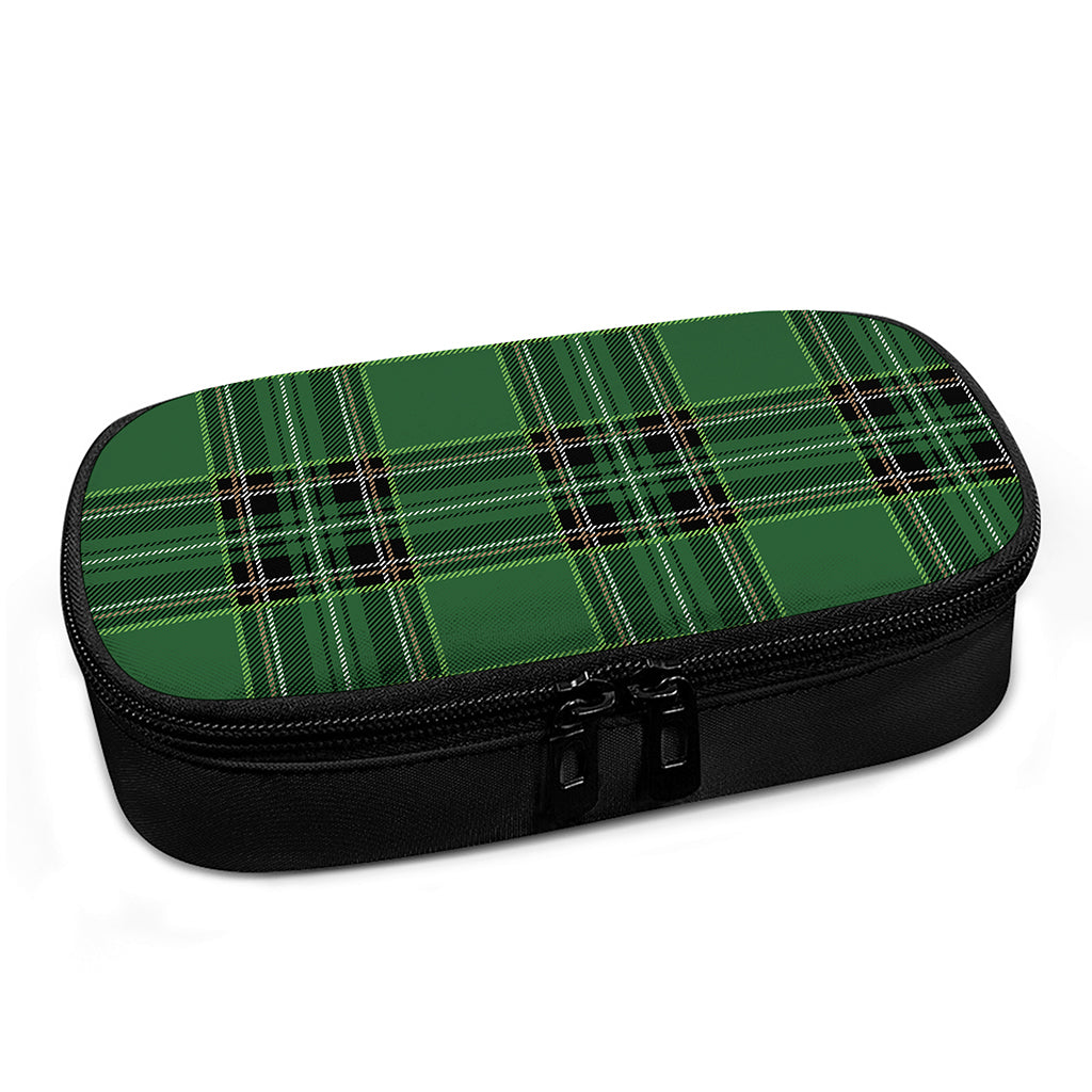 Green Stewart Tartan Pattern Print Insulin Cooler Travel Case