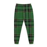 Green Stewart Tartan Pattern Print Jogger Pants