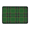 Green Stewart Tartan Pattern Print Kitchen Mat